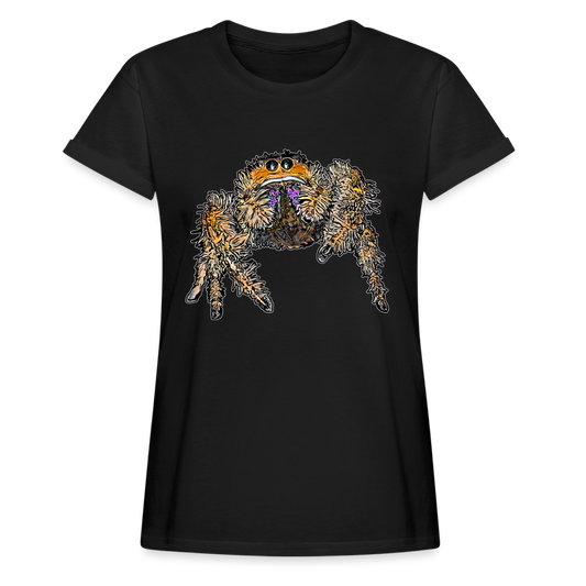 Frauen Oversized T-Shirt Phidippus regius Everglades female - Schwarz