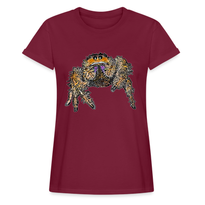 Frauen Oversized T-Shirt Phidippus regius Everglades female - Bordeaux