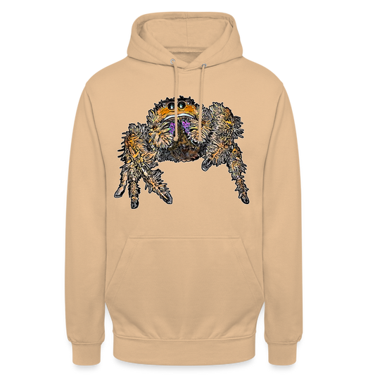 Unisex Hoodie Phidippus regius Everglades female - Beige