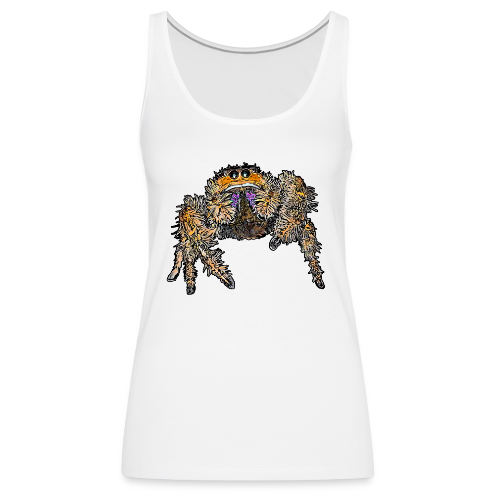 Frauen Tank Top Phidippus regius Everglades female - weiß