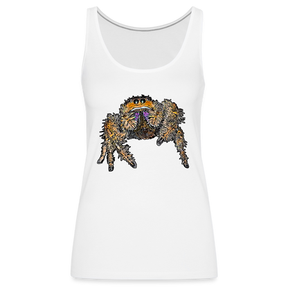 Frauen Tank Top Phidippus regius Everglades female - weiß