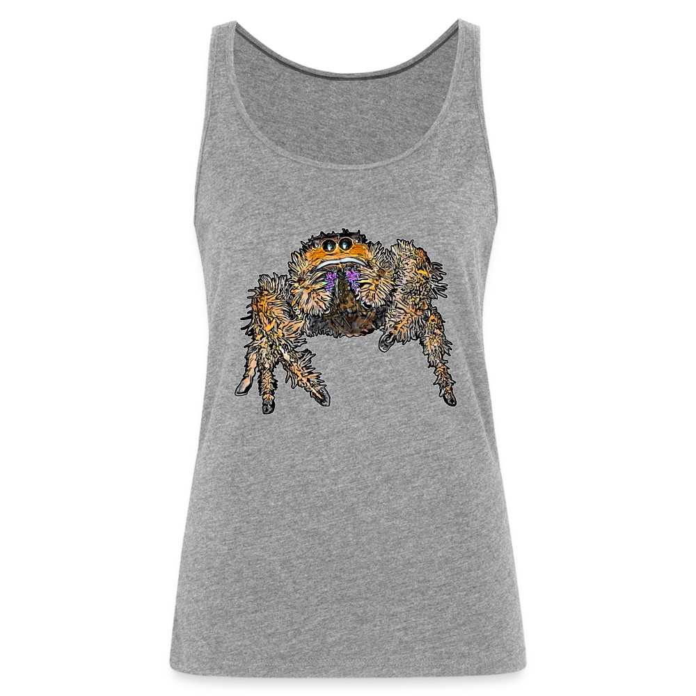 Frauen Tank Top Phidippus regius Everglades female - Grau meliert
