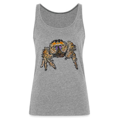 Frauen Tank Top Phidippus regius Everglades female - Grau meliert