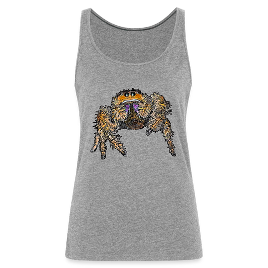 Frauen Tank Top Phidippus regius Everglades female - Grau meliert