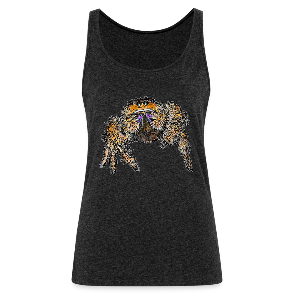 Frauen Tank Top Phidippus regius Everglades female - Anthrazit