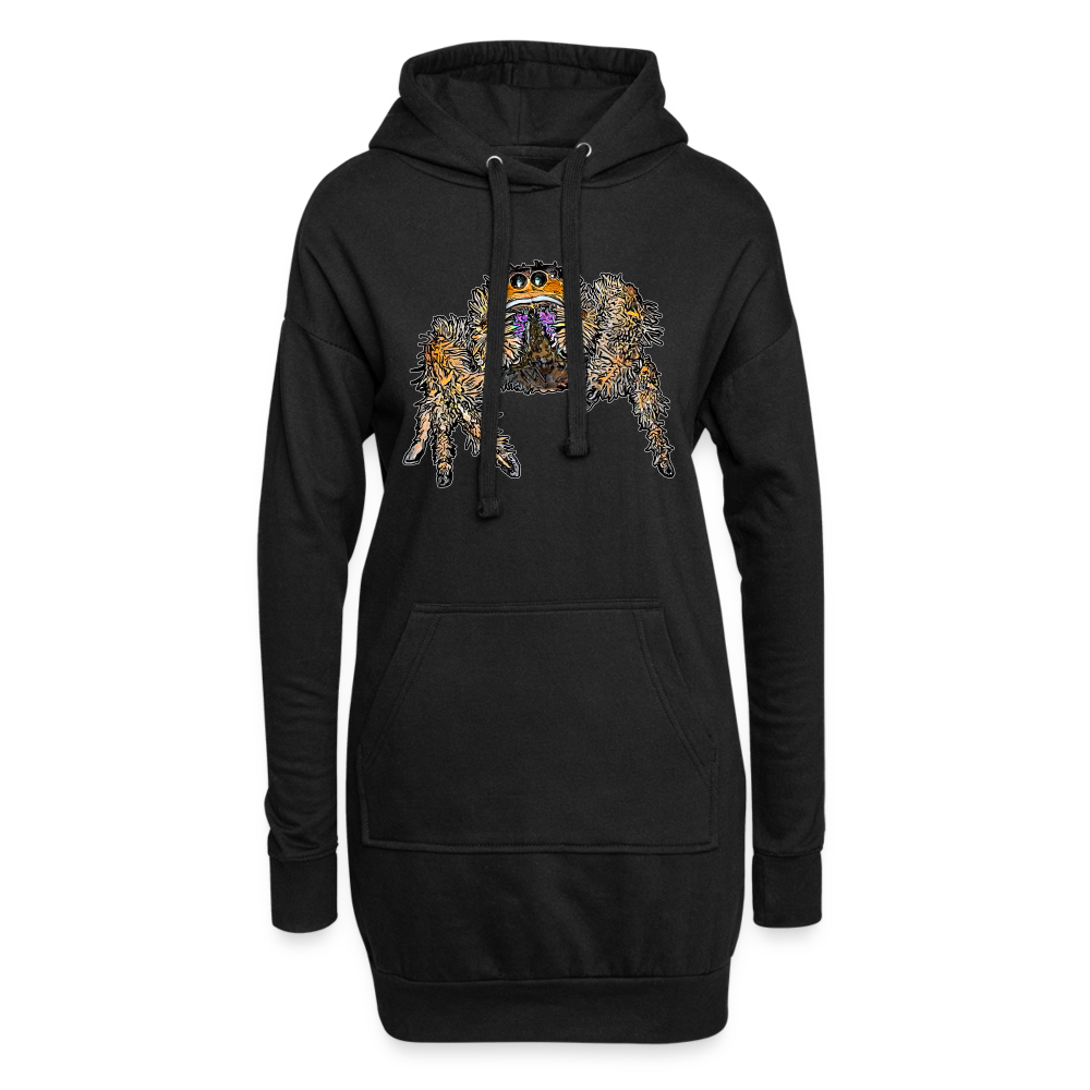 Hoodie-Kleid Phidippus regius Everglades female - Schwarz
