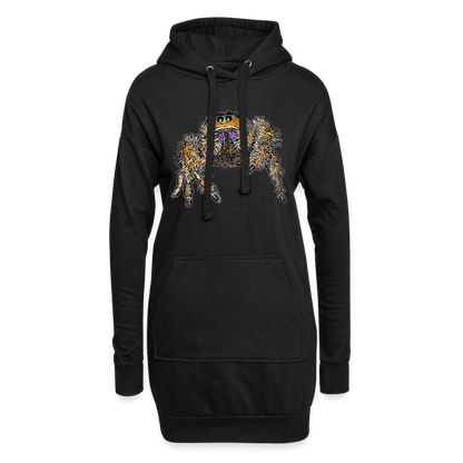 Hoodie-Kleid Phidippus regius Everglades female - Schwarz