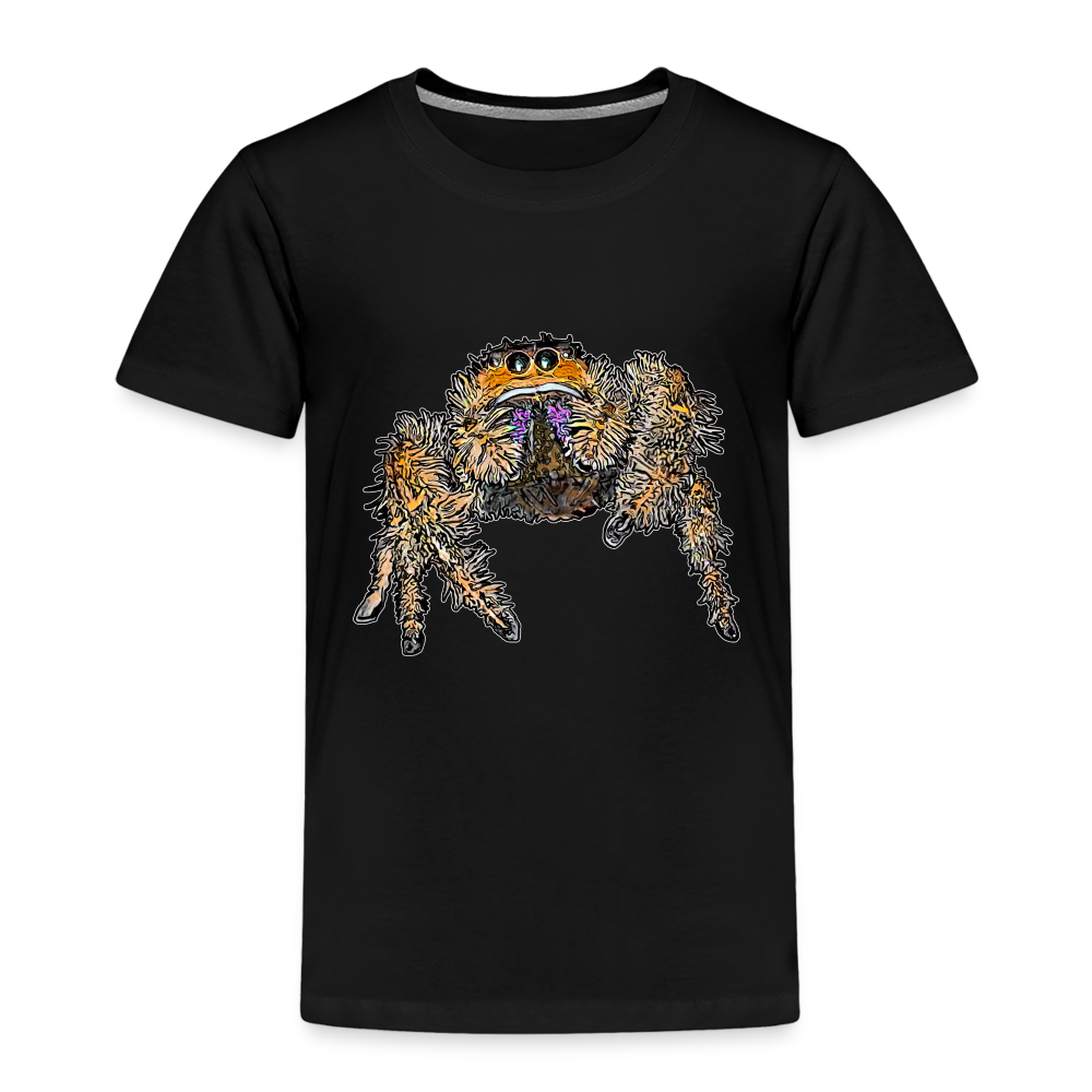 Kinder Basic T-Shirt Phidippus regius Everglades female - Schwarz