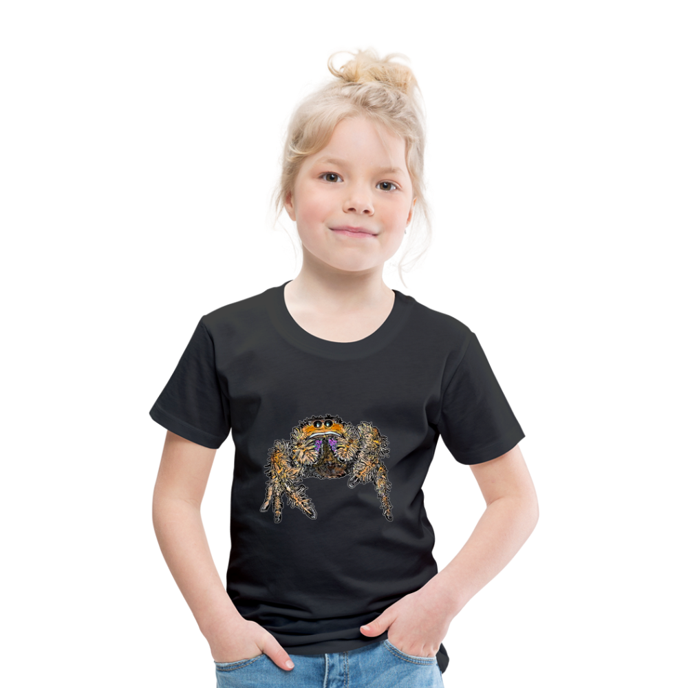 Kinder Basic T-Shirt Phidippus regius Everglades female - Schwarz