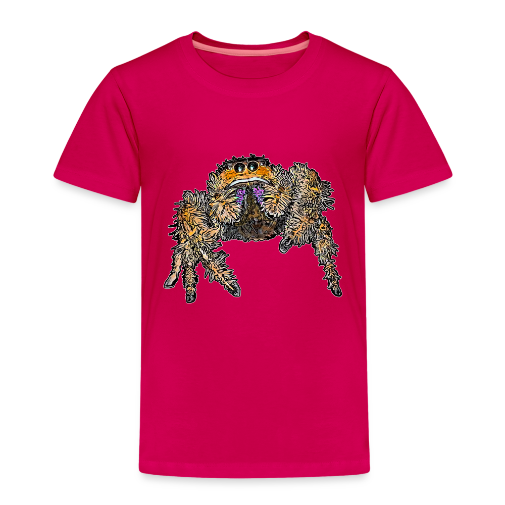 Kinder Basic T-Shirt Phidippus regius Everglades female - dunkles Pink