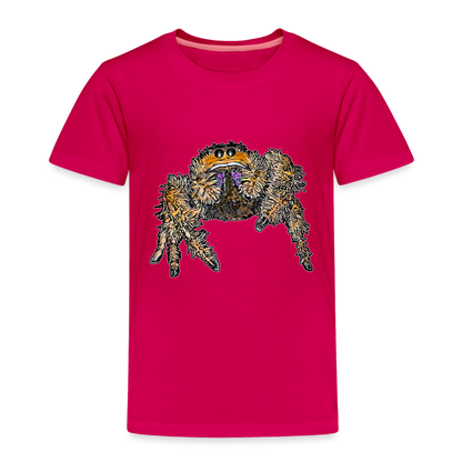 Kinder Basic T-Shirt Phidippus regius Everglades female - dunkles Pink