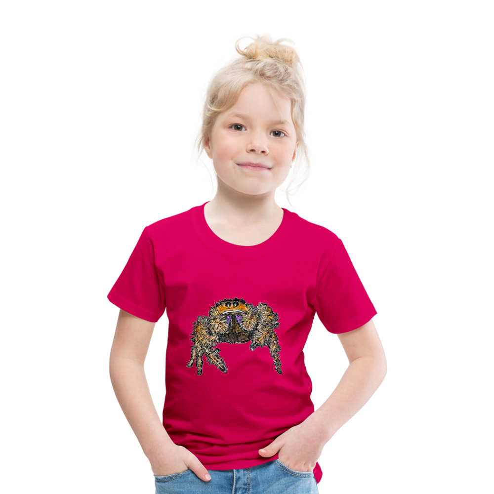 Kinder Basic T-Shirt Phidippus regius Everglades female - dunkles Pink