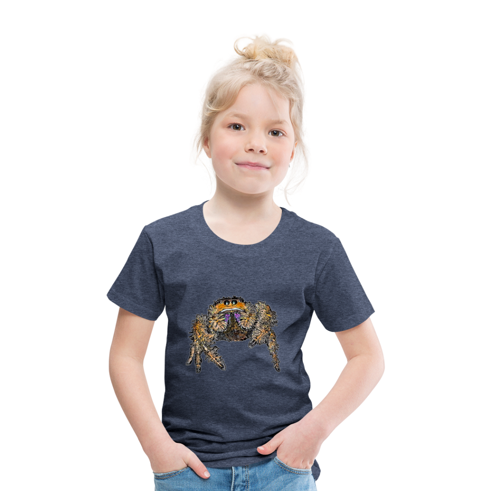 Kinder Basic T-Shirt Phidippus regius Everglades female - Blau meliert