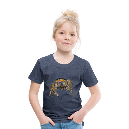 Kinder Basic T-Shirt Phidippus regius Everglades female - Blau meliert