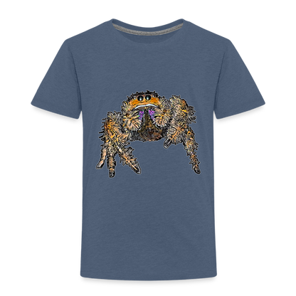 Kinder Basic T-Shirt Phidippus regius Everglades female - Blau meliert