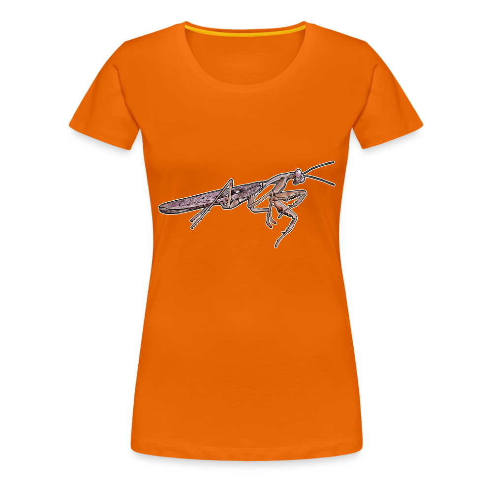 Frauen Basic T-Shirt Rhombodera kirbyi Male - Orange