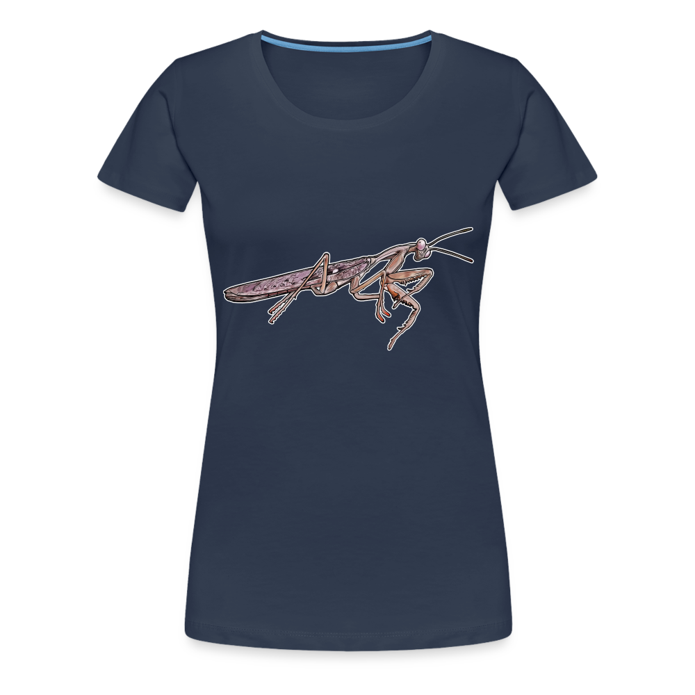Frauen Basic T-Shirt Rhombodera kirbyi Male - Navy