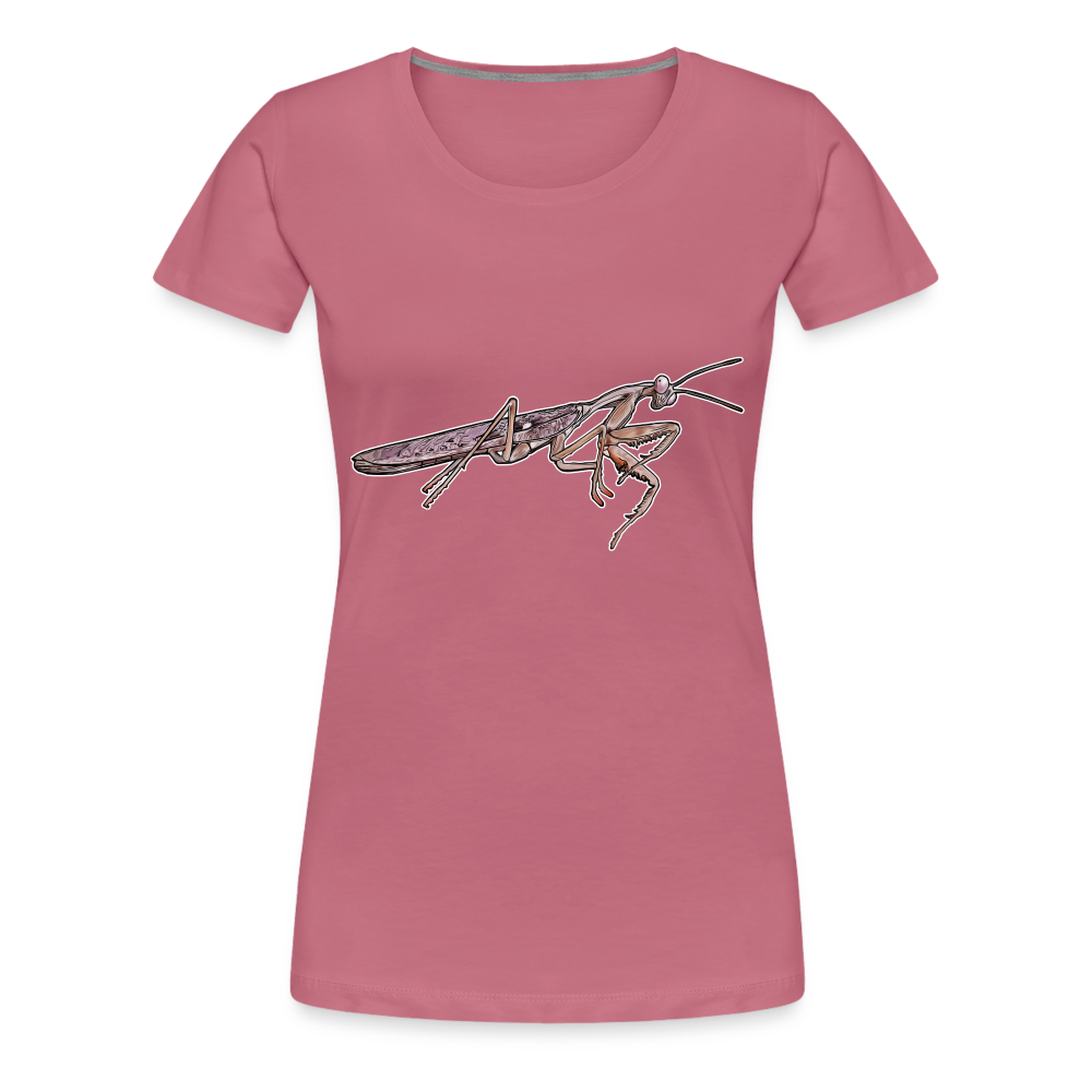 Frauen Basic T-Shirt Rhombodera kirbyi Male - Malve