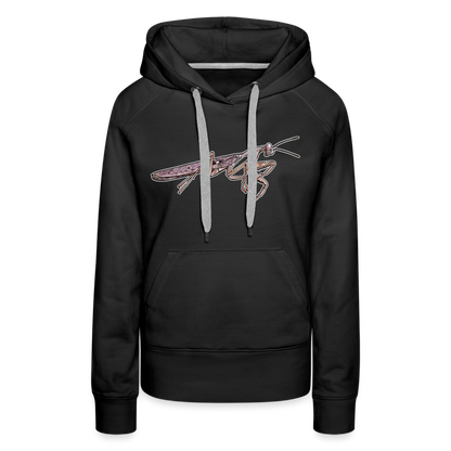 Frauen Hoodie Rhombodera kirbyi Male - Schwarz