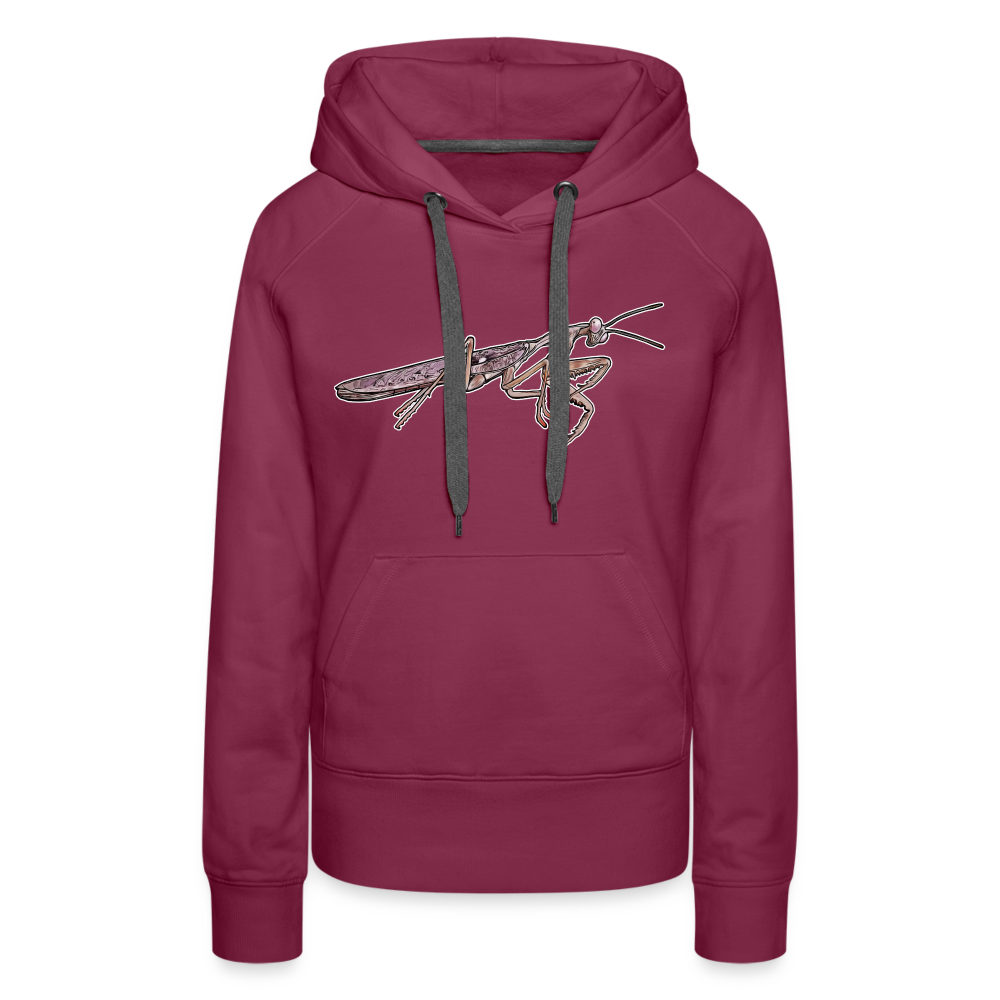 Frauen Hoodie Rhombodera kirbyi Male - Bordeaux