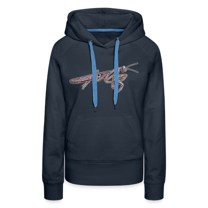 Frauen Hoodie Rhombodera kirbyi Male - Navy