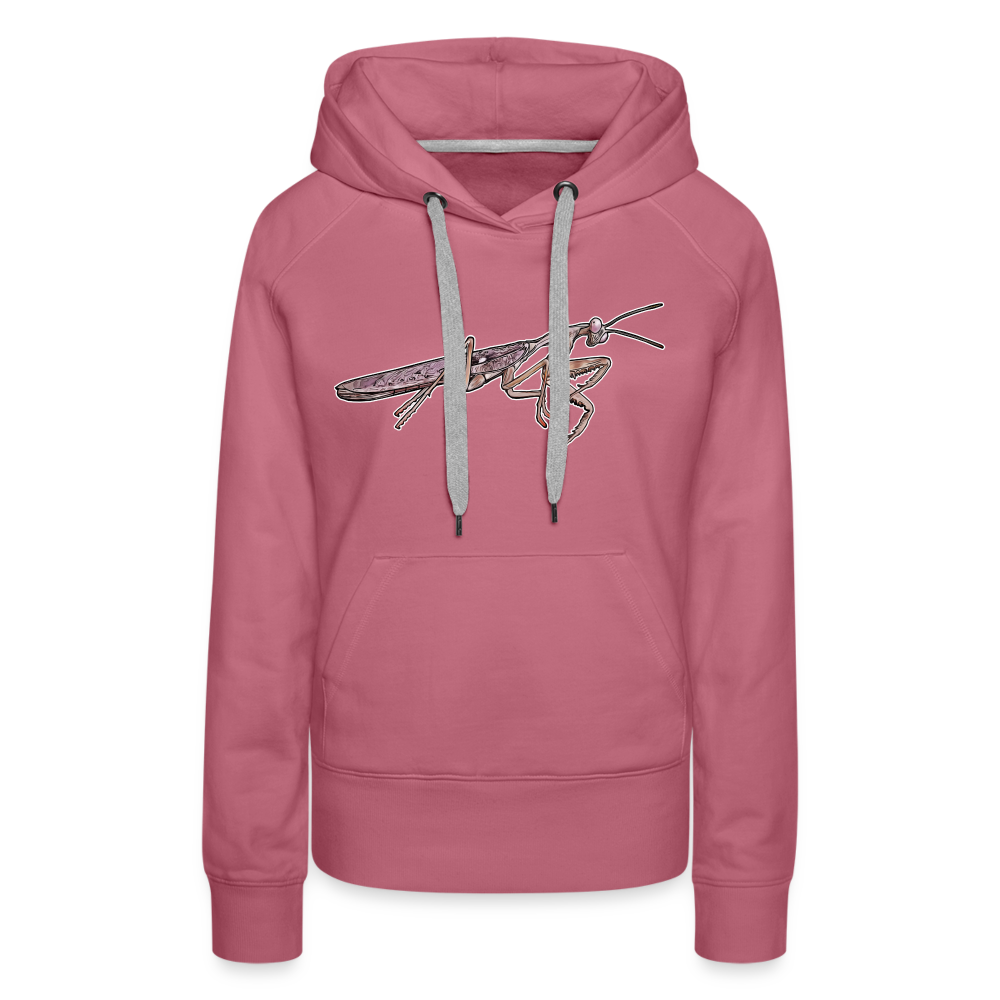 Frauen Hoodie Rhombodera kirbyi Male - Malve