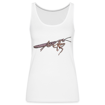 Frauen Tank Top Rhombodera kirbyi Male - weiß