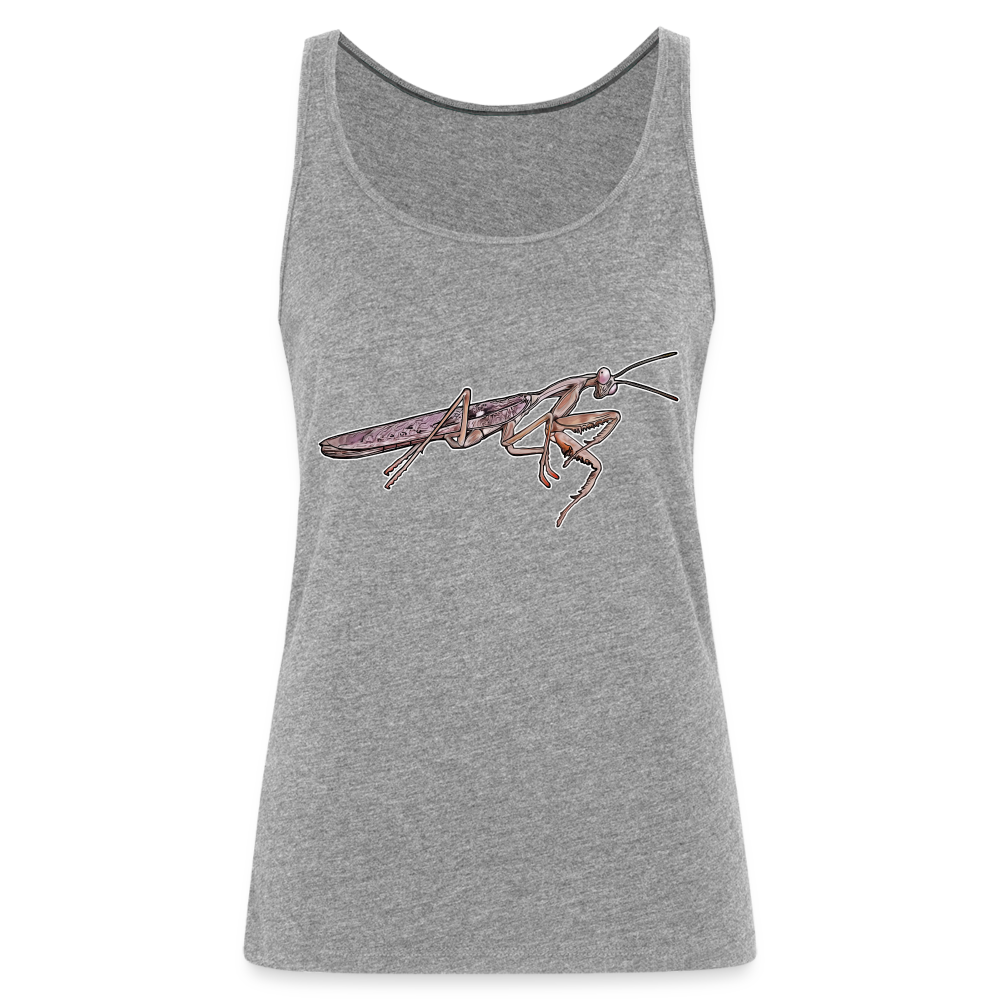 Frauen Tank Top Rhombodera kirbyi Male - Grau meliert