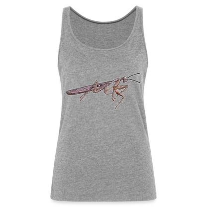 Frauen Tank Top Rhombodera kirbyi Male - Grau meliert