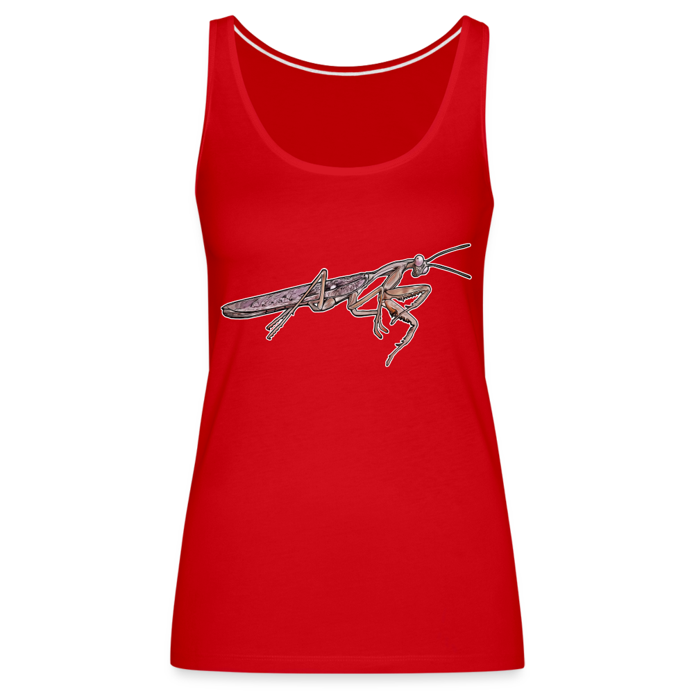 Frauen Tank Top Rhombodera kirbyi Male - Rot