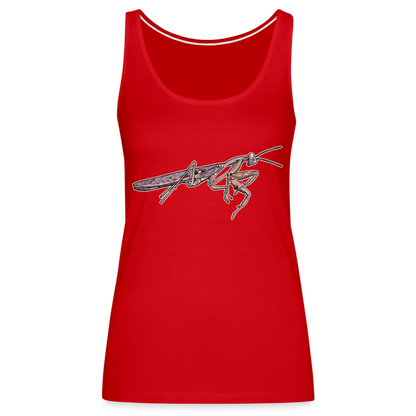 Frauen Tank Top Rhombodera kirbyi Male - Rot