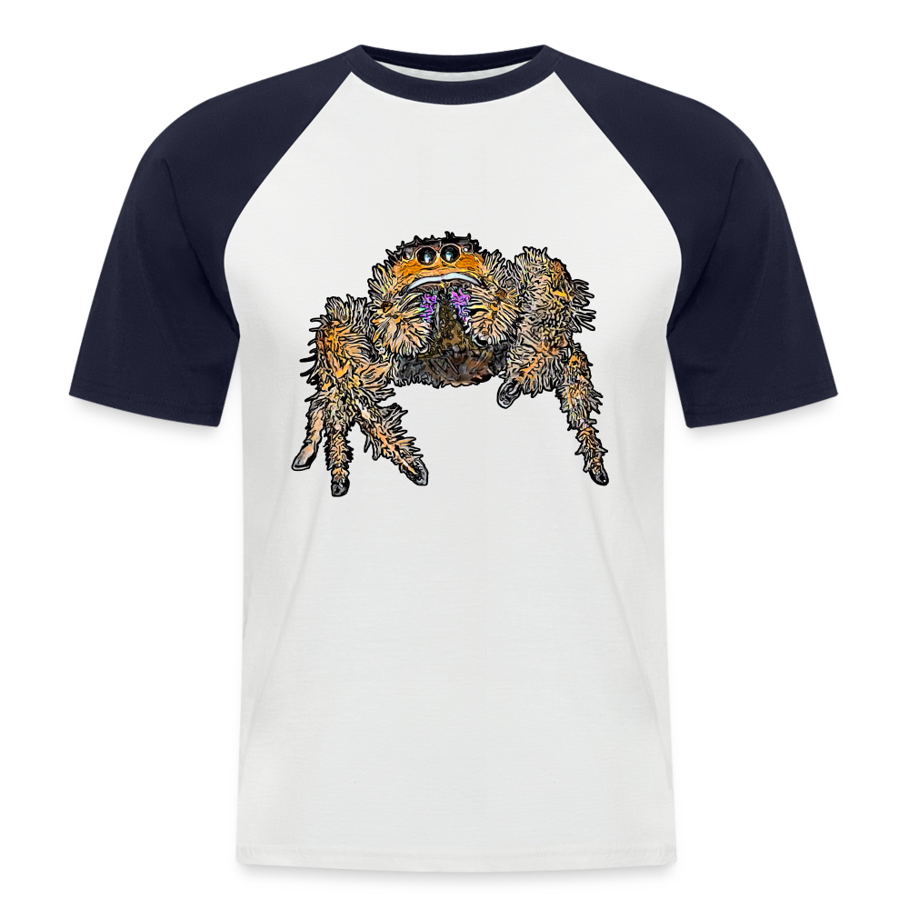 Männer Baseball-T-Shirt Phidippus regius Everglades female - Weiß/Navy