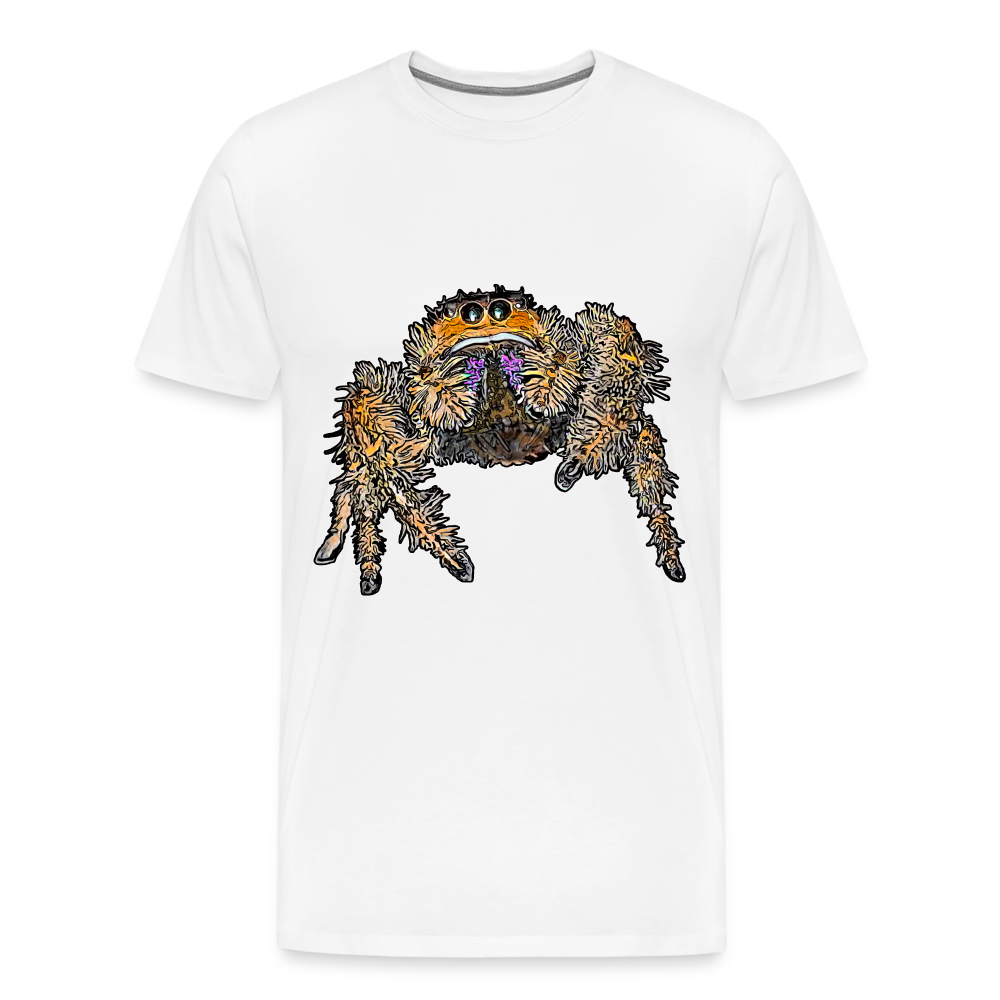 Männer Basic T-Shirt Phidippus regius Everglades female - weiß