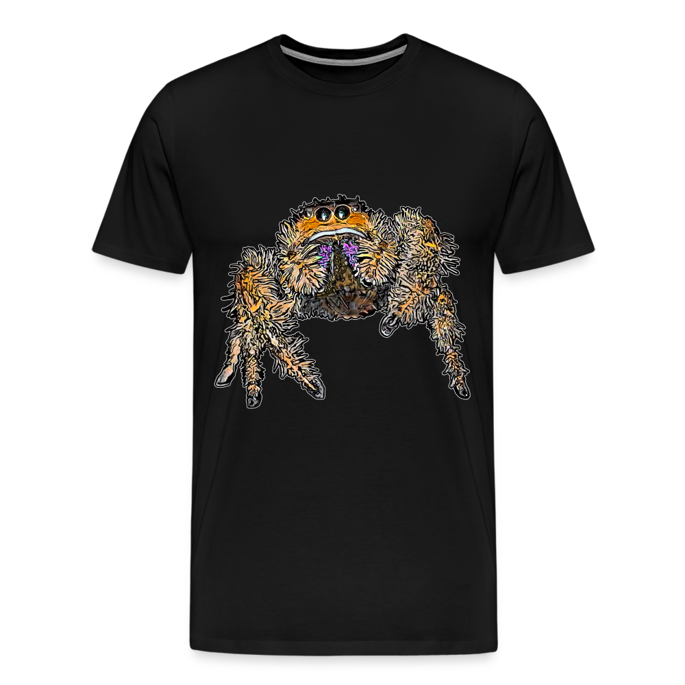Männer Basic T-Shirt Phidippus regius Everglades female - Schwarz