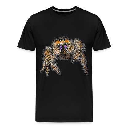 Männer Basic T-Shirt Phidippus regius Everglades female - Schwarz