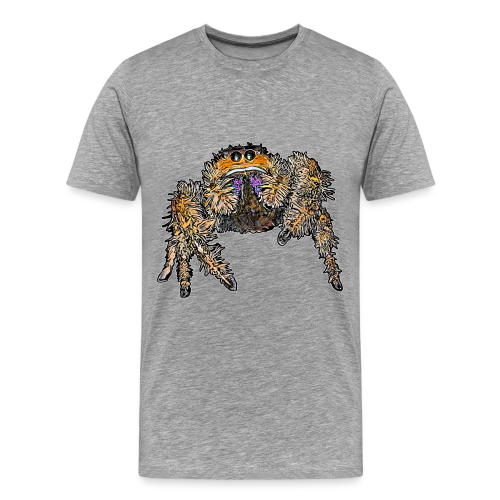 Männer Basic T-Shirt Phidippus regius Everglades female - Grau meliert