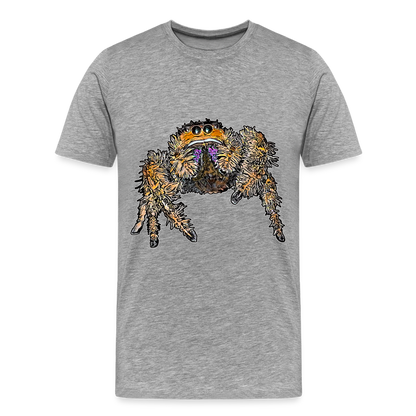 Männer Basic T-Shirt Phidippus regius Everglades female - Grau meliert
