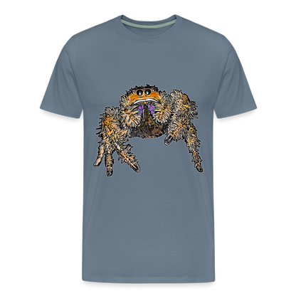 Männer Basic T-Shirt Phidippus regius Everglades female - Blaugrau
