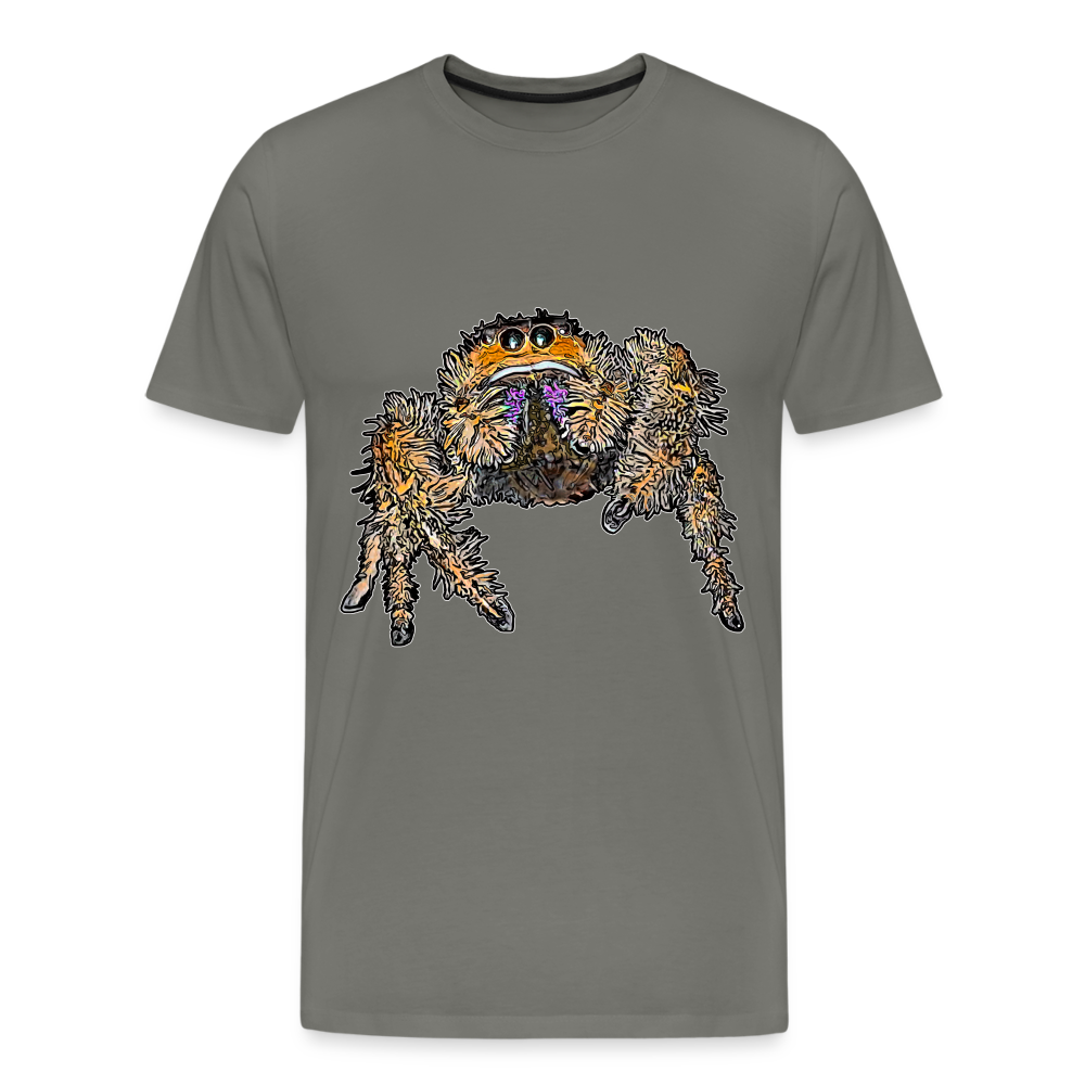 Männer Basic T-Shirt Phidippus regius Everglades female - Asphalt