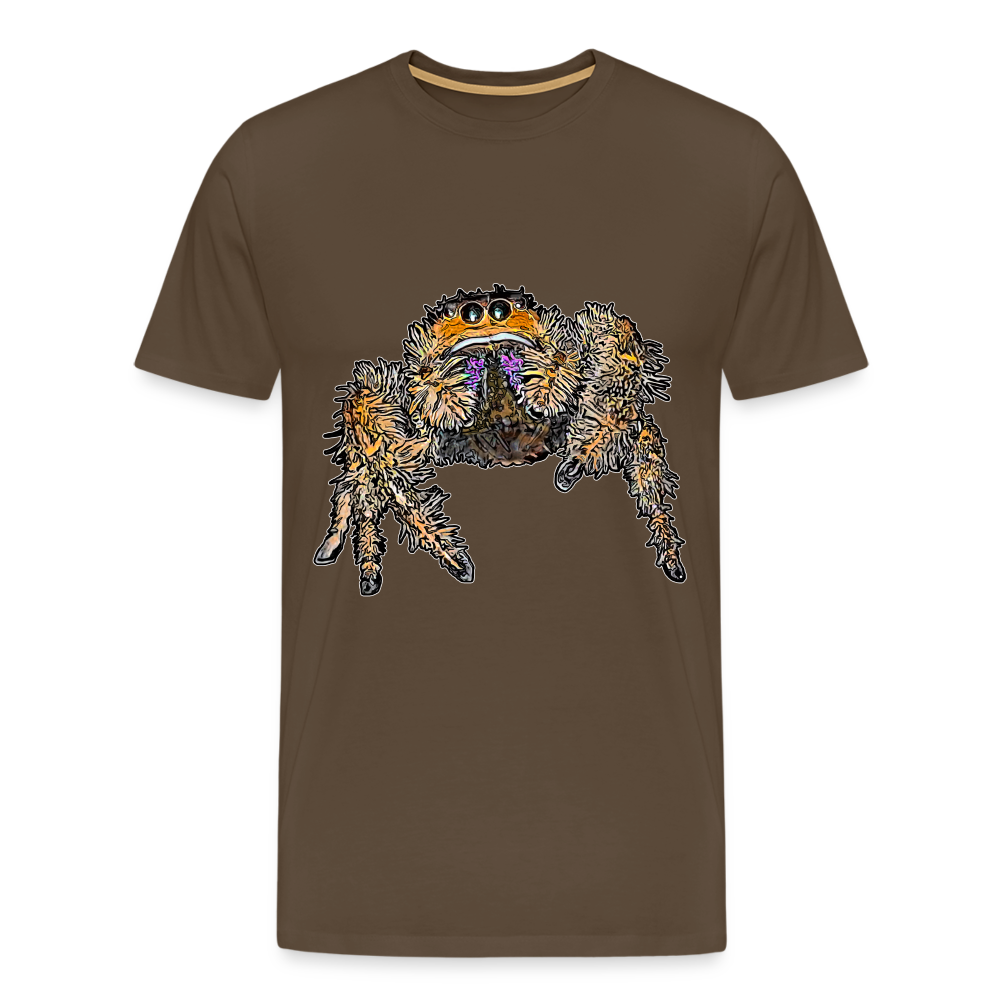 Männer Basic T-Shirt Phidippus regius Everglades female - Edelbraun