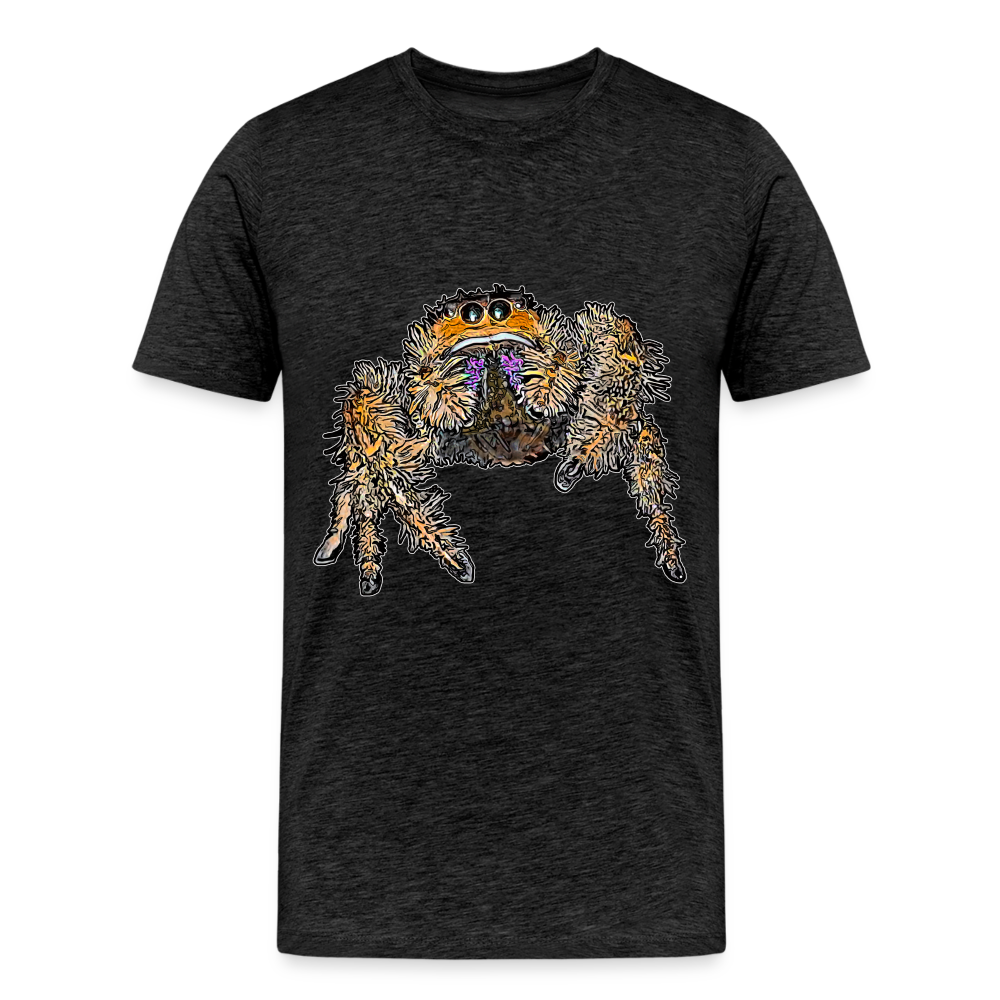 Männer Basic T-Shirt Phidippus regius Everglades female - Anthrazit