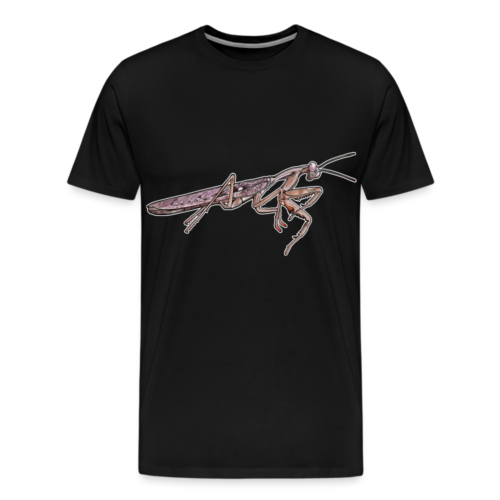 Männer Basic T-Shirt Rhombodera kirbyi Male - Schwarz