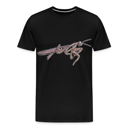 Männer Basic T-Shirt Rhombodera kirbyi Male - Schwarz