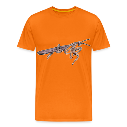 Männer Basic T-Shirt Rhombodera kirbyi Male - Orange
