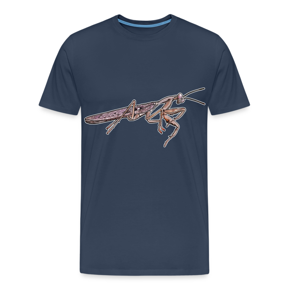 Männer Basic T-Shirt Rhombodera kirbyi Male - Navy