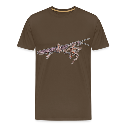 Männer Basic T-Shirt Rhombodera kirbyi Male - Edelbraun