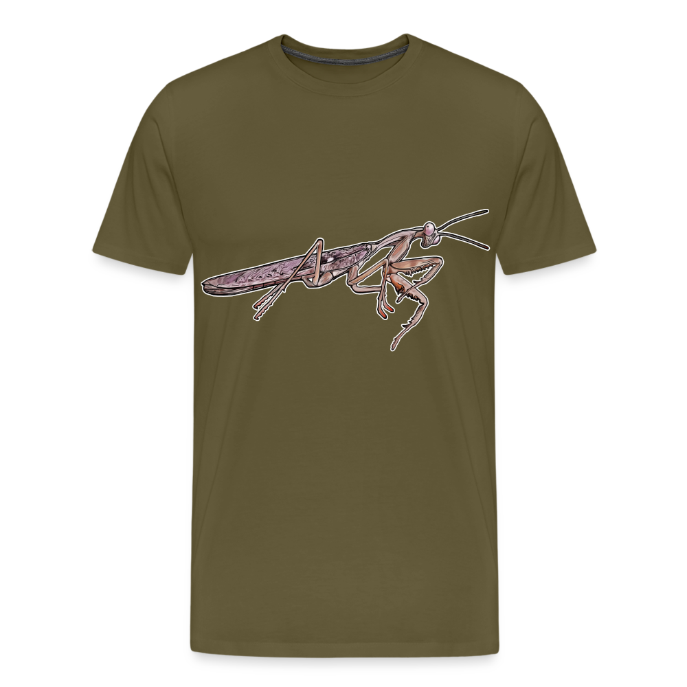 Männer Basic T-Shirt Rhombodera kirbyi Male - Khaki