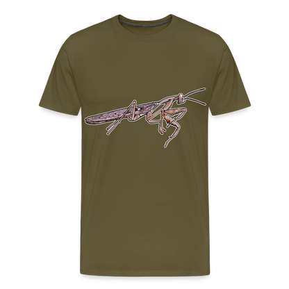 Männer Basic T-Shirt Rhombodera kirbyi Male - Khaki