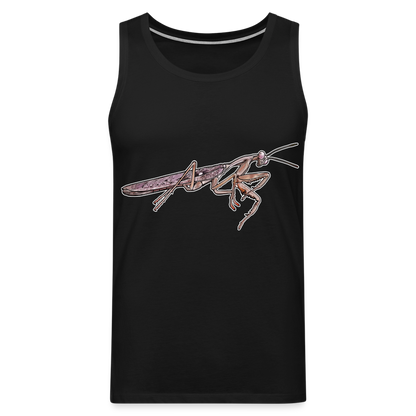 Männer Tank Top Rhombodera kirbyi Male - Schwarz