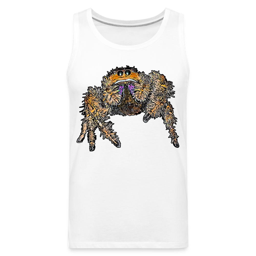 Männer Tank Top Phidippus regius Everglades female - weiß